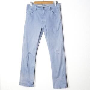 Pilcro Slim Straight Jeans Size 30 Blue Clean Girl Minimalist Capsule